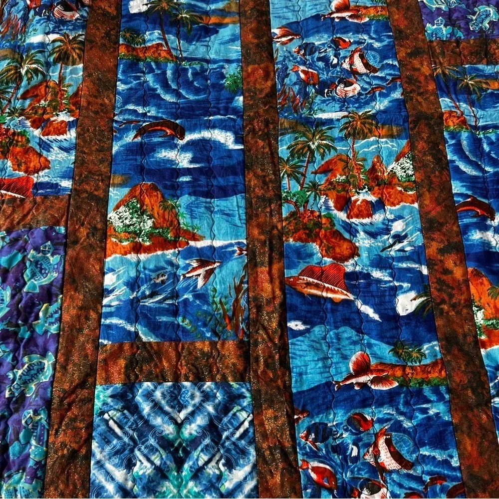 New 40”x60” Handmade Cotton Kids Quilt. Handmade Patchwork Kids Quilt.